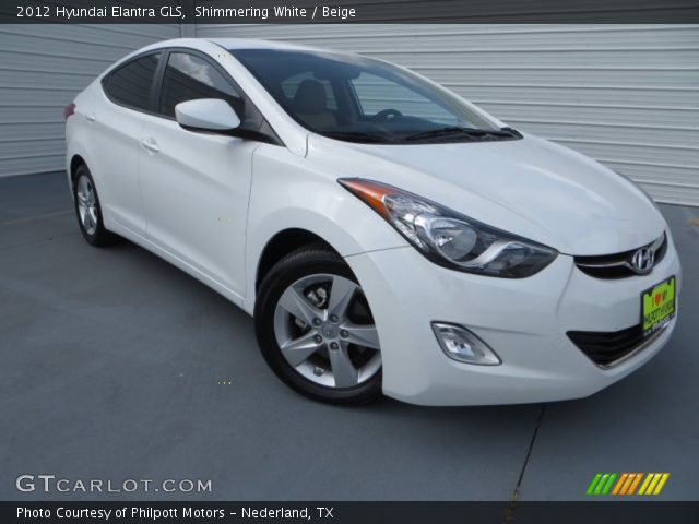 2012 Hyundai Elantra GLS in Shimmering White
