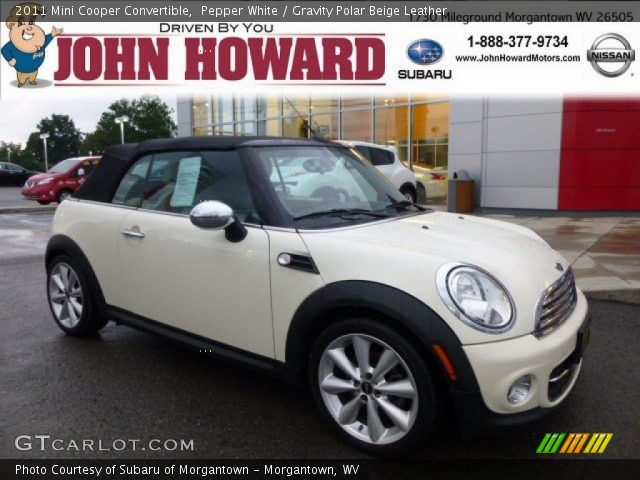 2011 Mini Cooper Convertible in Pepper White