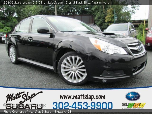 2010 Subaru Legacy 2.5 GT Limited Sedan in Crystal Black Silica