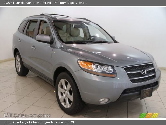 2007 Hyundai Santa Fe Limited in Platinum Sage