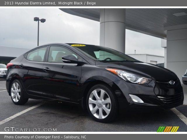 2013 Hyundai Elantra Limited in Midnight Black