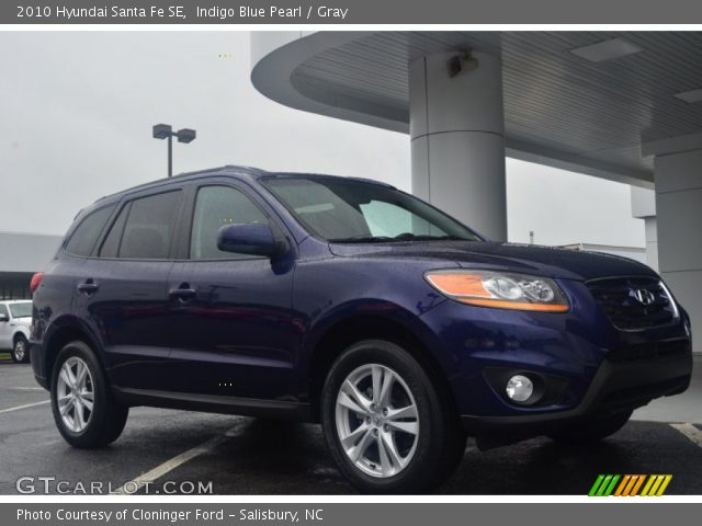 2010 Hyundai Santa Fe SE in Indigo Blue Pearl
