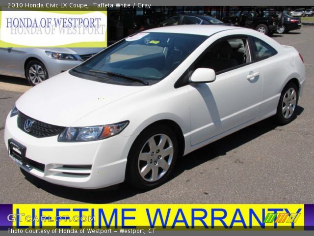 2010 Honda Civic LX Coupe in Taffeta White