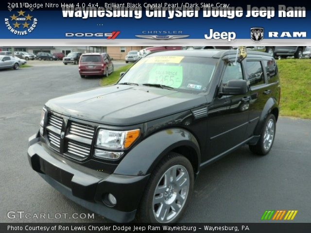 2011 Dodge Nitro Heat 4.0 4x4 in Brilliant Black Crystal Pearl