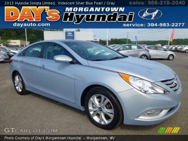 2013 Hyundai Sonata Limited in Iridescent Silver Blue Pearl
