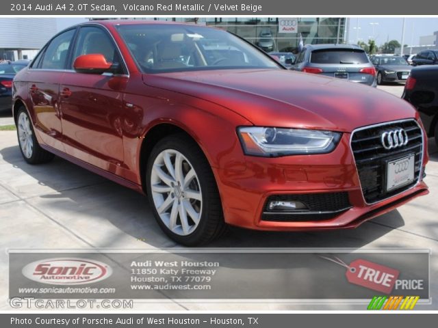 2014 Audi A4 2.0T Sedan in Volcano Red Metallic