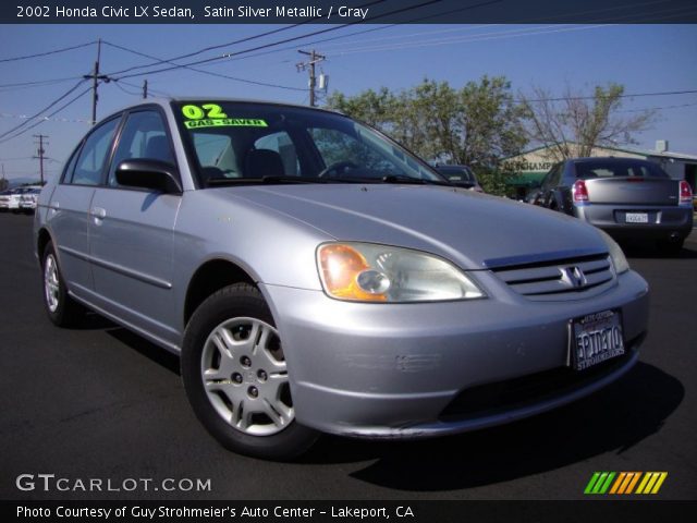 2002 Silver honda civic lx #3
