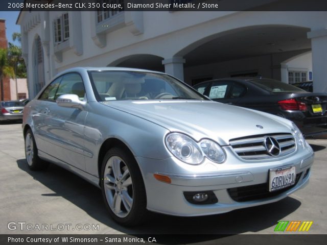 2008 Mercedes-Benz CLK 350 Coupe in Diamond Silver Metallic