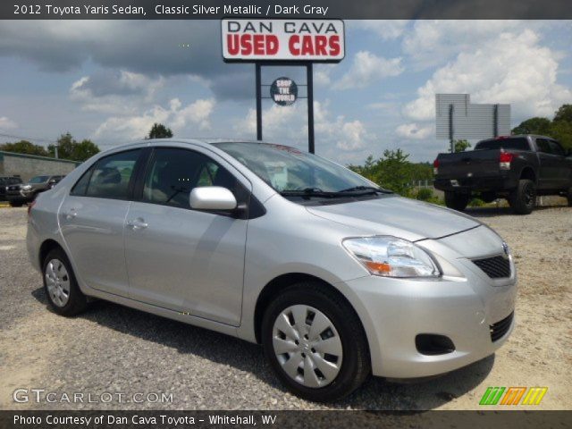 2012 Toyota Yaris Sedan in Classic Silver Metallic