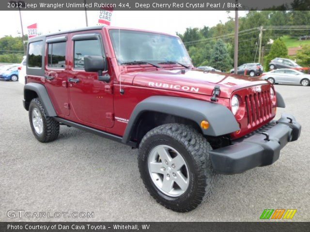 2012 Jeep Wrangler Unlimited Rubicon 4x4 in Deep Cherry Red Crystal Pearl