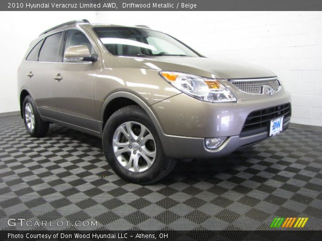 2010 Hyundai Veracruz Limited AWD in Driftwood Metallic