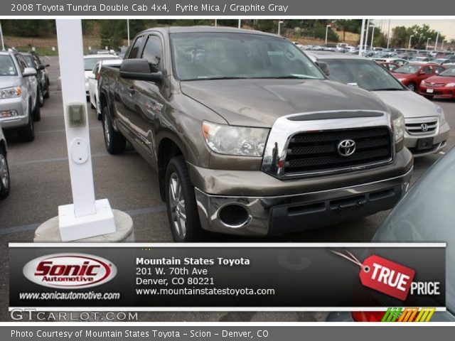 2008 Toyota Tundra Double Cab 4x4 in Pyrite Mica