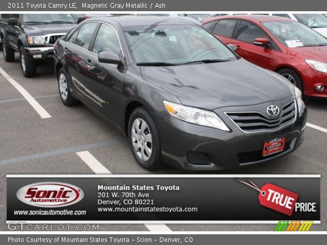 2011 Toyota Camry LE in Magnetic Gray Metallic
