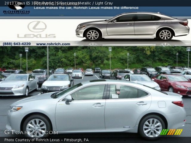 2013 Lexus ES 300h Hybrid in Silver Lining Metallic