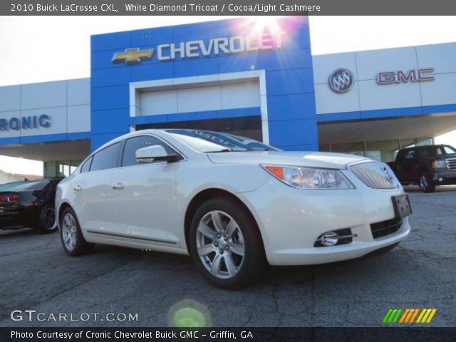 2010 Buick LaCrosse CXL in White Diamond Tricoat
