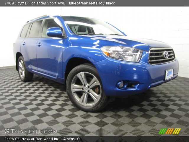 2009 Toyota Highlander Sport 4WD in Blue Streak Metallic