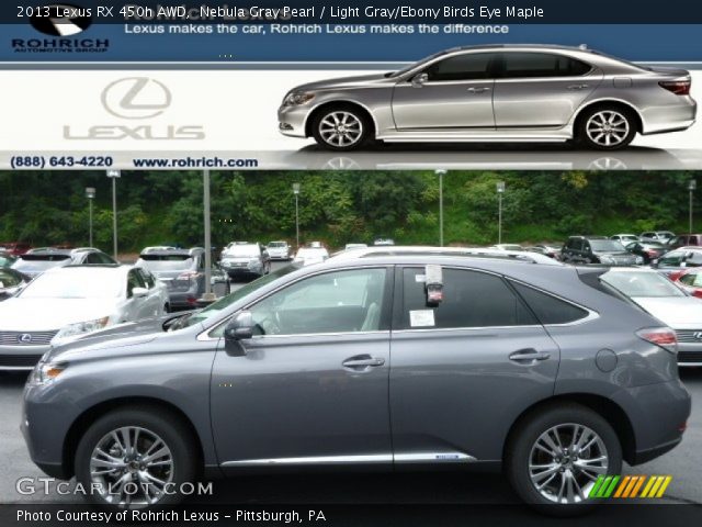 2013 Lexus RX 450h AWD in Nebula Gray Pearl
