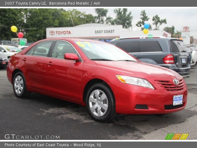 2007 Toyota Camry LE in Barcelona Red Metallic