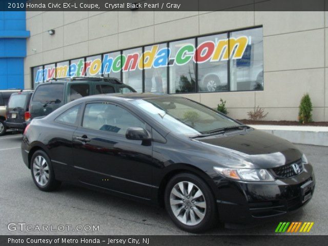 2010 Honda Civic EX-L Coupe in Crystal Black Pearl