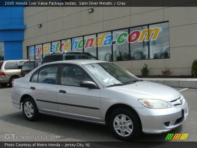 2005 Honda Civic Value Package Sedan in Satin Silver Metallic