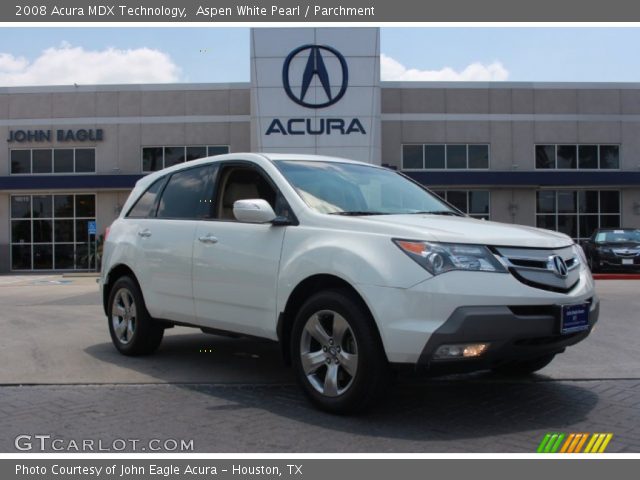 2008 Acura MDX Technology in Aspen White Pearl