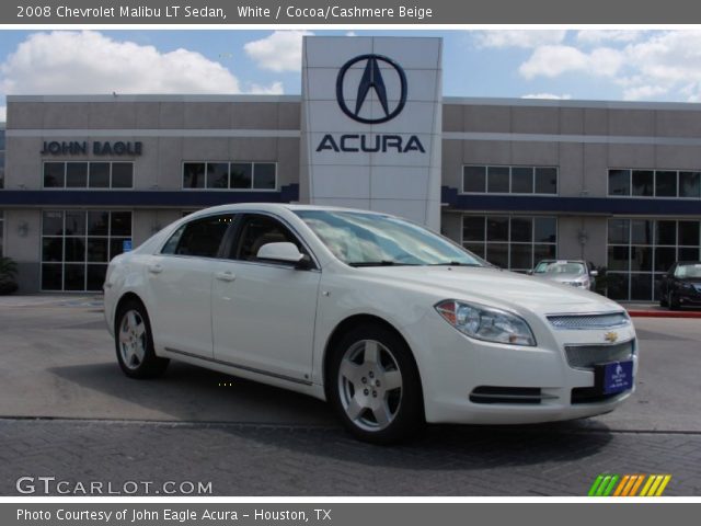 2008 Chevrolet Malibu LT Sedan in White