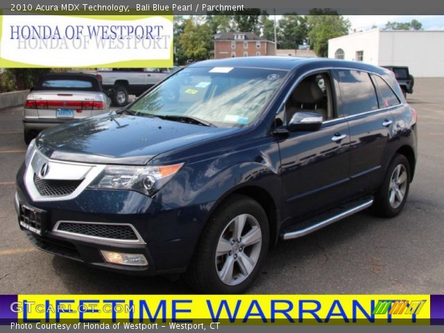 2010 Acura MDX Technology in Bali Blue Pearl
