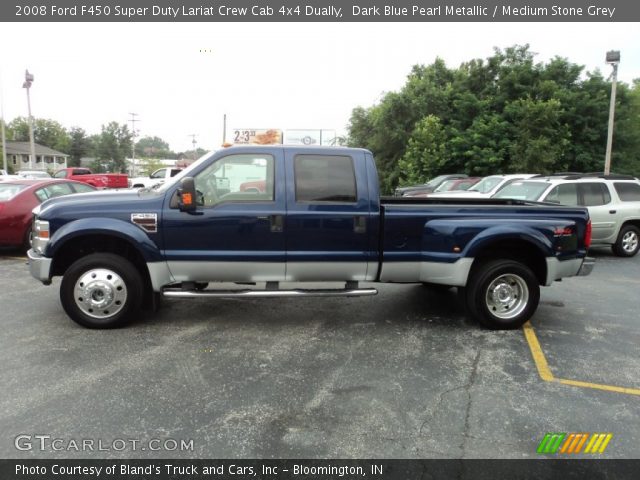 2008 Ford F450 Super Duty Lariat Crew Cab 4x4 Dually in Dark Blue Pearl Metallic