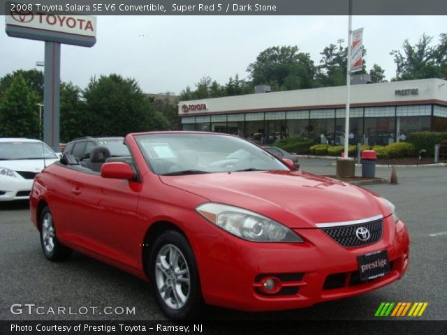 2008 Toyota Solara SE V6 Convertible in Super Red 5