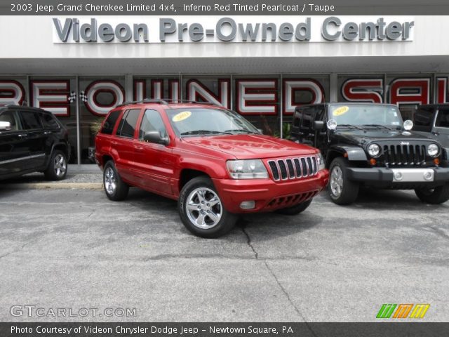 2003 Jeep Grand Cherokee Limited 4x4 in Inferno Red Tinted Pearlcoat