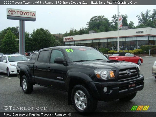 2009 Toyota Tacoma V6 PreRunner TRD Sport Double Cab in Black Sand Pearl