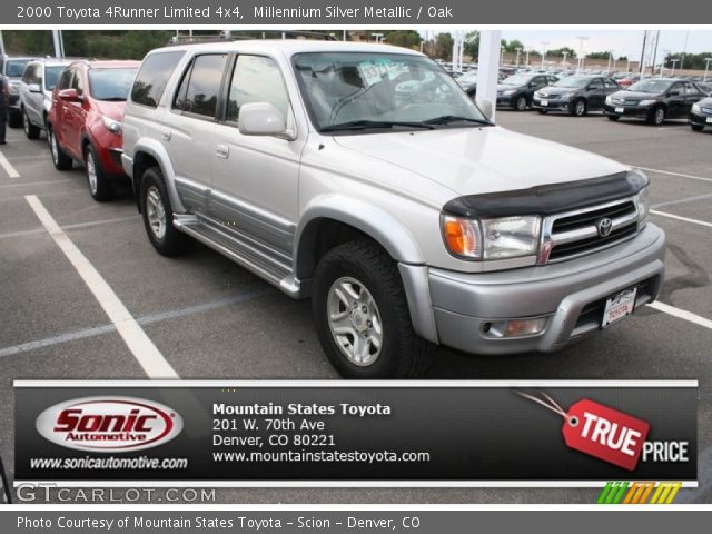 2000 Toyota 4Runner Limited 4x4 in Millennium Silver Metallic