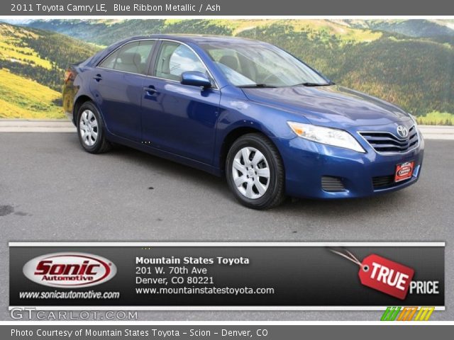 2011 Toyota Camry LE in Blue Ribbon Metallic