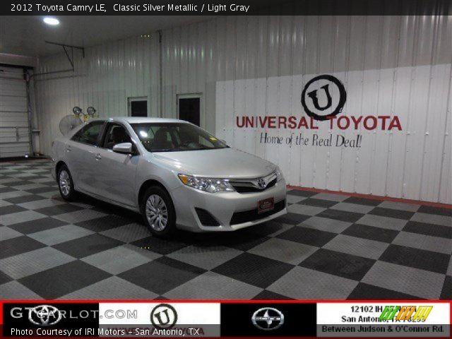 2012 Toyota Camry LE in Classic Silver Metallic