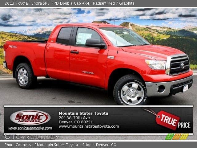 2013 Toyota Tundra SR5 TRD Double Cab 4x4 in Radiant Red