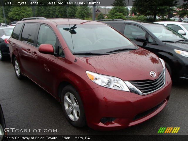 2011 Toyota Sienna LE in Salsa Red Pearl