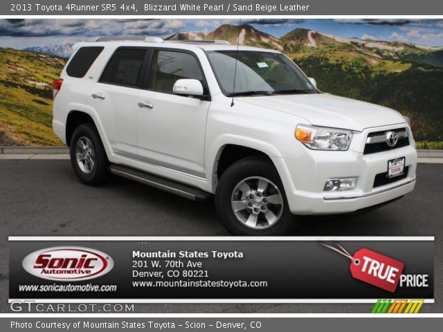 2013 Toyota 4Runner SR5 4x4 in Blizzard White Pearl