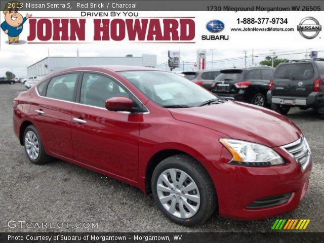 2013 Nissan Sentra S in Red Brick