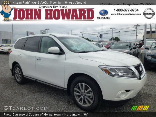 2014 Nissan Pathfinder S AWD in Moonlight White