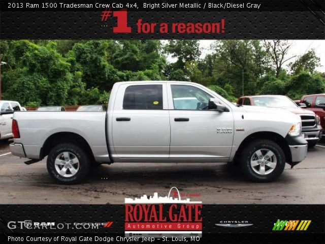 2013 Ram 1500 Tradesman Crew Cab 4x4 in Bright Silver Metallic