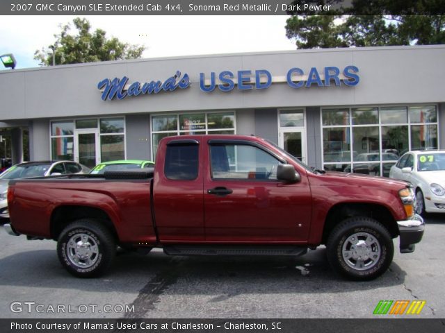 2007 GMC Canyon SLE Extended Cab 4x4 in Sonoma Red Metallic
