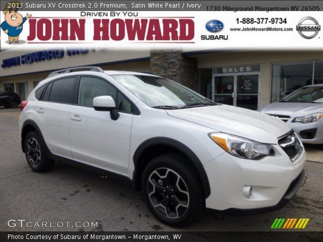 2013 Subaru XV Crosstrek 2.0 Premium in Satin White Pearl