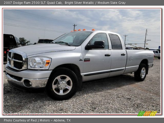 2007 Dodge Ram 2500 SLT Quad Cab in Bright Silver Metallic