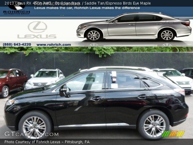 2013 Lexus RX 450h AWD in Obsidian Black