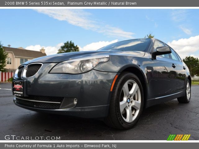 2008 BMW 5 Series 535xi Sedan in Platinum Grey Metallic