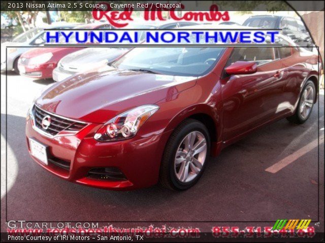 2013 Nissan Altima 2.5 S Coupe in Cayenne Red