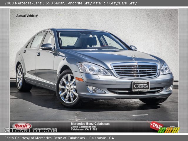 2008 Mercedes-Benz S 550 Sedan in Andorite Gray Metallic