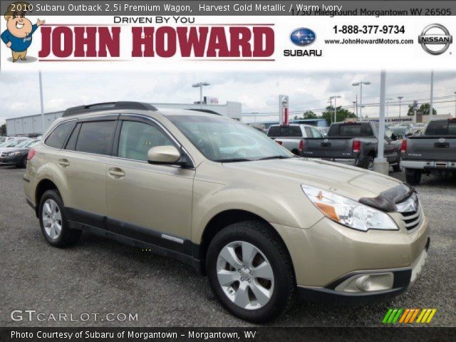 2010 Subaru Outback 2.5i Premium Wagon in Harvest Gold Metallic