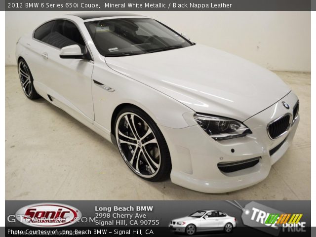 2012 BMW 6 Series 650i Coupe in Mineral White Metallic