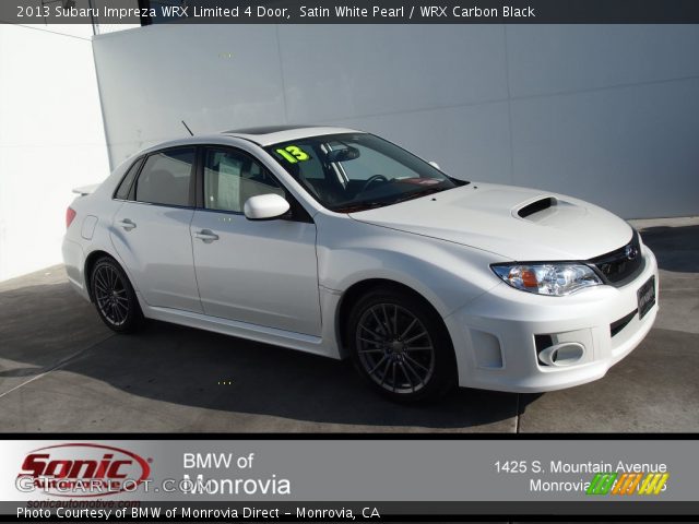 2013 Subaru Impreza WRX Limited 4 Door in Satin White Pearl